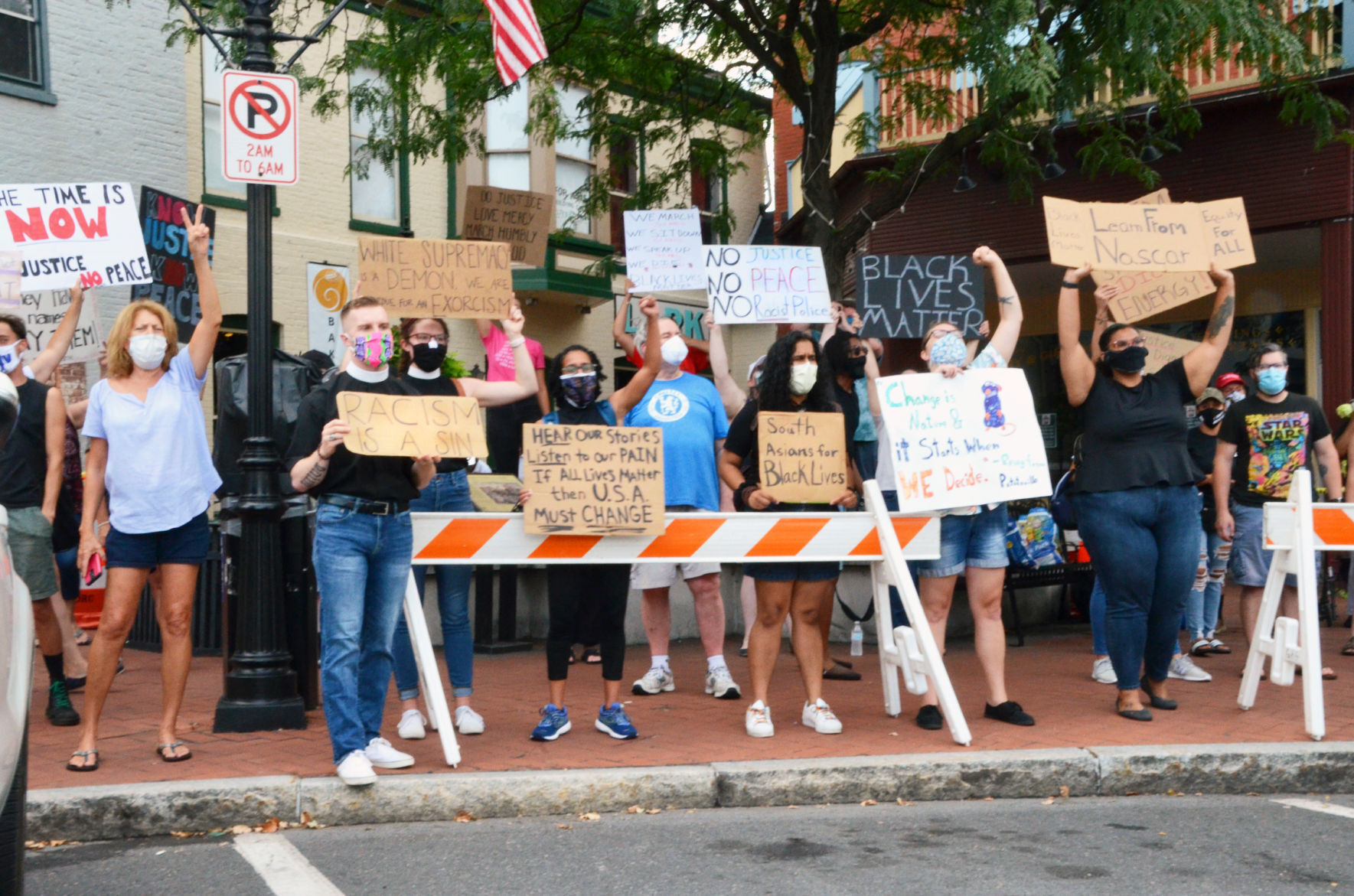 Protest on Lincoln Square peaceful